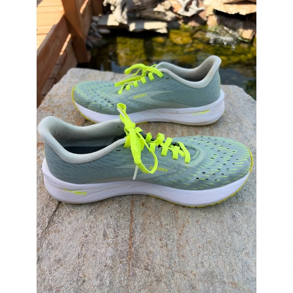 Brooks Hyperion Tempo Womens Running Shoes Blue Neon Yellow 1203281B458 7.5
